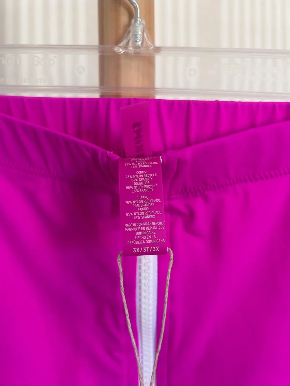 SKIMS Sporty Zipper Swim Mini Skirt Women’s Size 3X in Hibiscus NWT